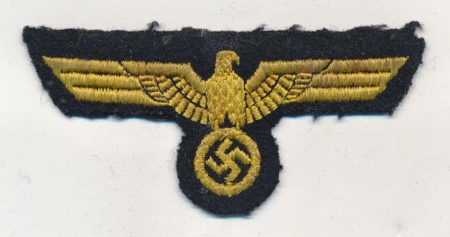 Machine Embroidered Kriegsmarine Breast Eagle