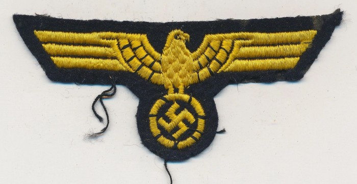 Machine Embroidered Kriegsmarine Breast Eagle