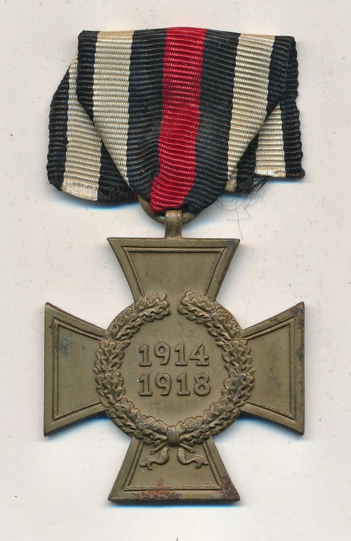 Maker Marked Hindenburg Cross w/o Swords