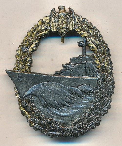 Maker Marked Kriegsmarine Destroyer Badge