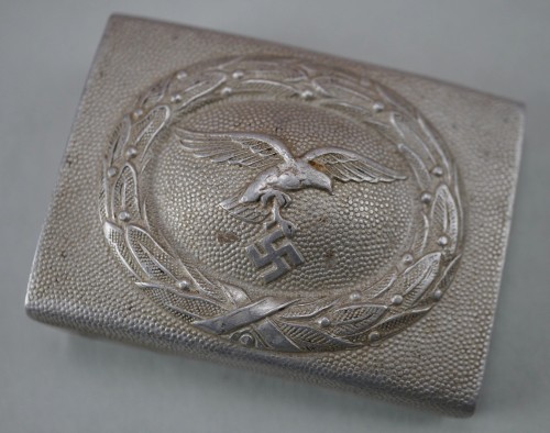 Maker Marked Luftwaffe EM/NCO Belt Buckle in Aluminum