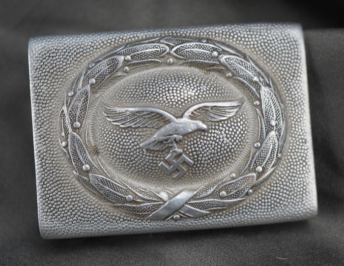 Maker Marked Luftwaffe EM/NCO Belt Buckle in Aluminum