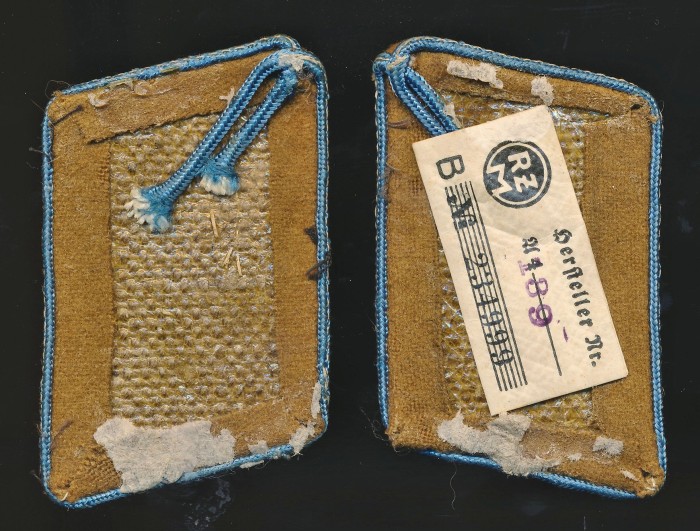 Matching Set of NSDAP Ortsgruppe Stellenleiter Collar Tabs w/ RZM Tag - Image 2