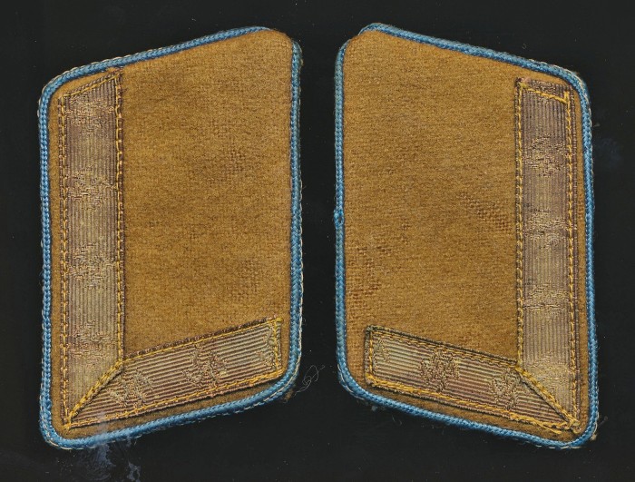 Matching Set of NSDAP Ortsgruppe Stellenleiter Collar Tabs w/ RZM Tag