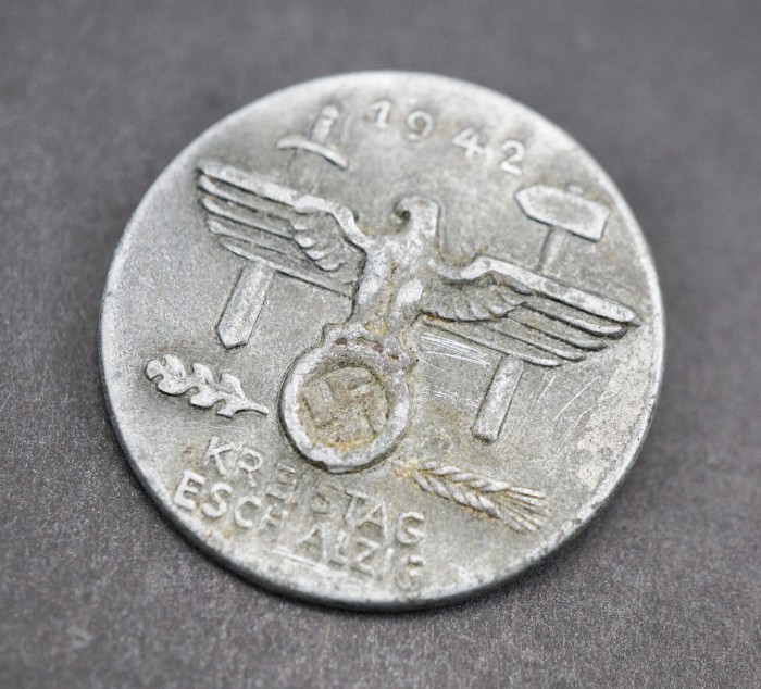 NSDAP Kreistag Esch Alzig 1942 Tinnie - Image 5