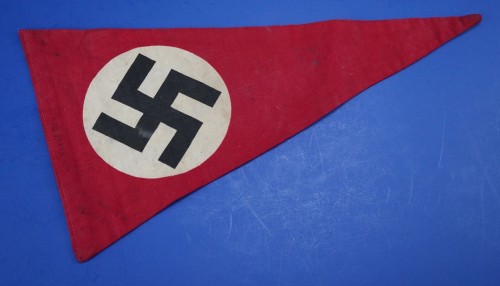 NSDAP Pennant w/ Property Stamps