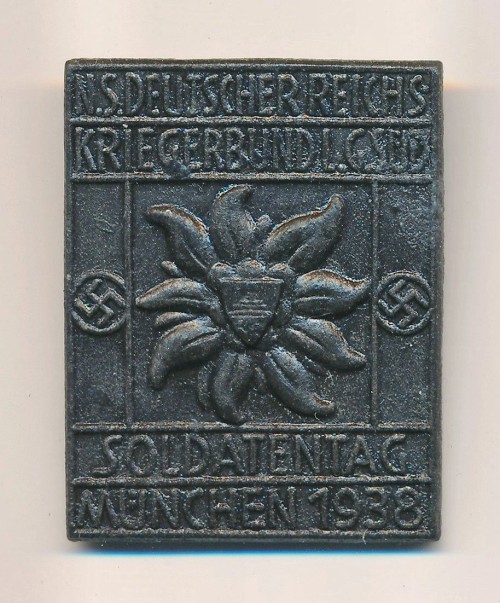 NSRKB Soldatentag München 1938 Tinnie