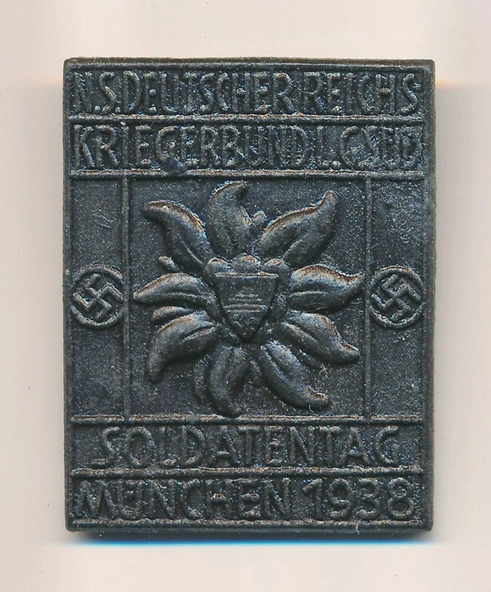 NSRKB Soldatentag München 1938 Tinnie