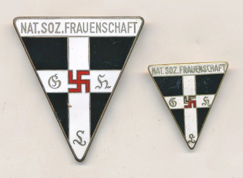 Nationalsozialistische Frauenschaft Membership Pin Set