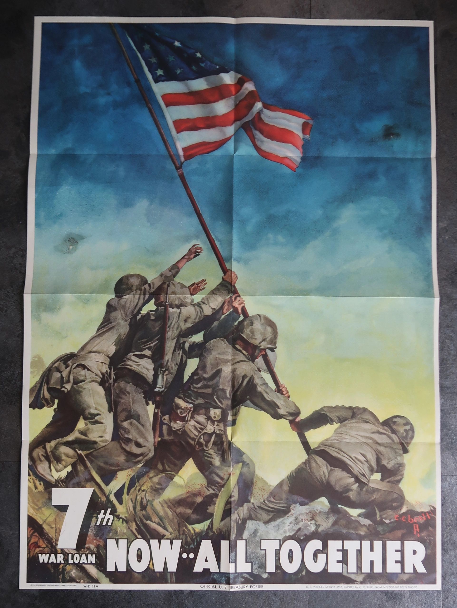 Now All Together 7th War Loan Poster