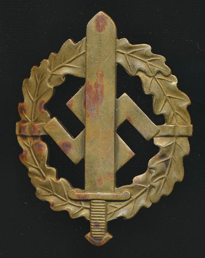 Numbered SA Sports Badge in Bronze