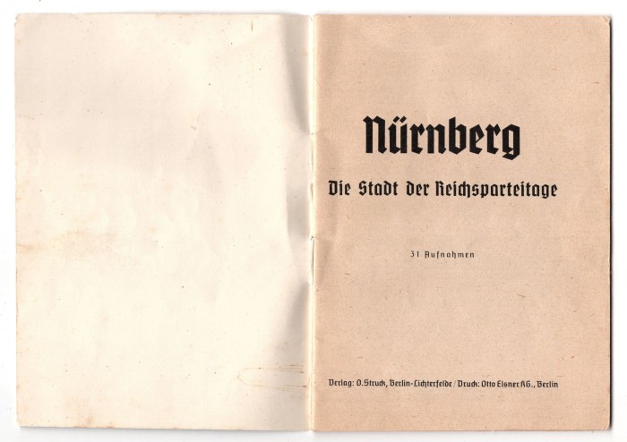 Nürnberg Die Stadt der Reichsparteitag Booklet - Image 3