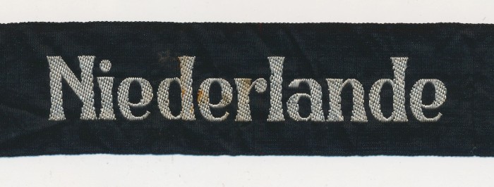 ON HOLD - LAYAWAY - RARE Dutch Hitler Youth Leader Niederlande Cuff Title