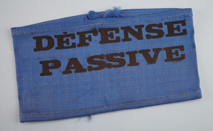 Occupied France Defense Passive Armband w/ Ink Stamps