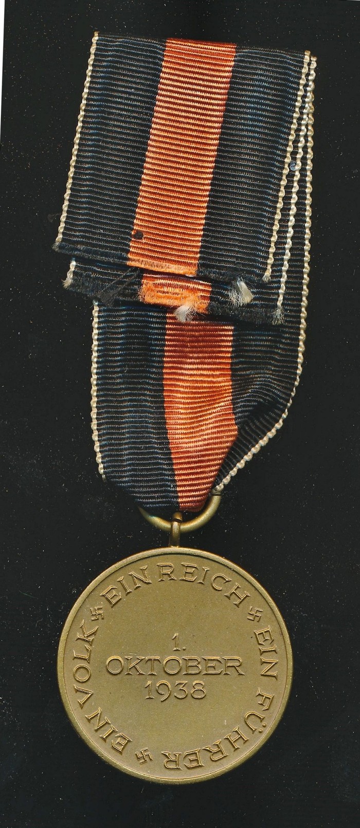 1938 Czech Annexation Medal