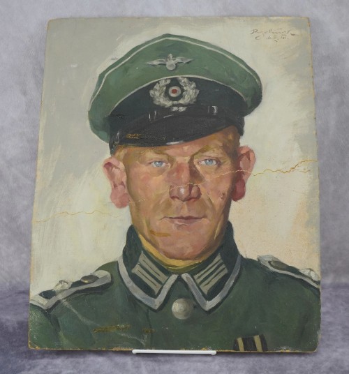 Oil Painting of a Heer NCO Soldier