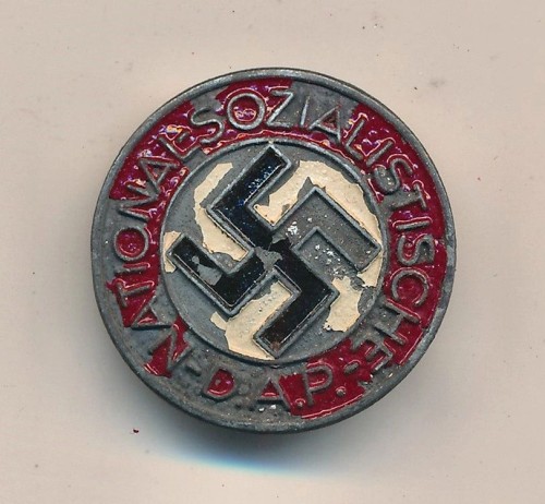 Painted NSDAP Membership Pin