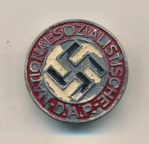 Painted NSDAP Membership Pin