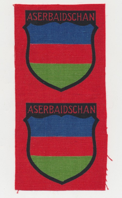 Pair of Azerbaijan Volunteer Sleeve Shields