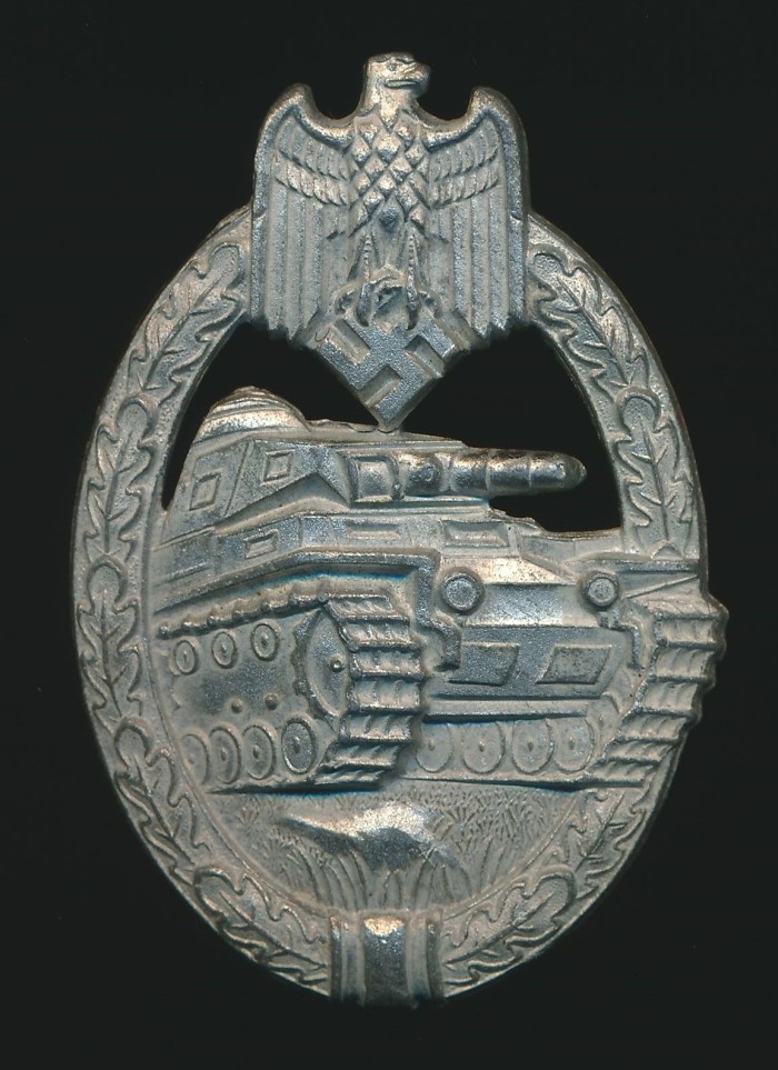 Panzer Assault Badge in Silver