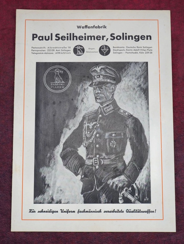 Paul Seilheimer Dagger Product Catalog