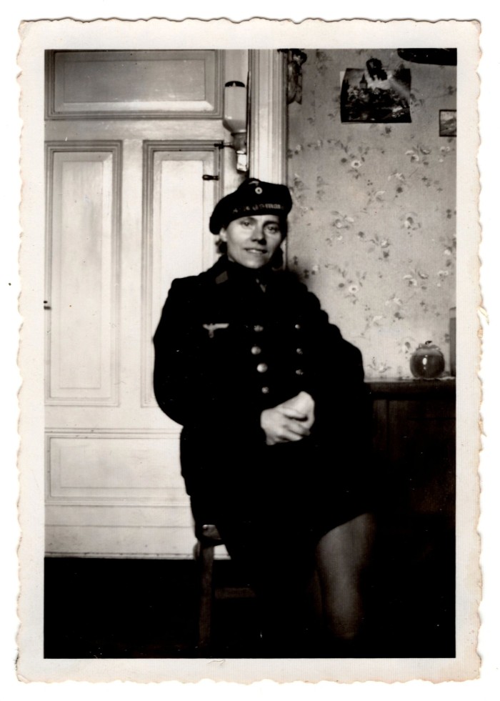 Photo of a Woman wearing Kriegsmarine Sailor's uniform