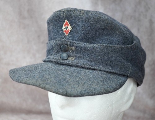 Repurposed Hitler Youth Flak Helper M43 Cap