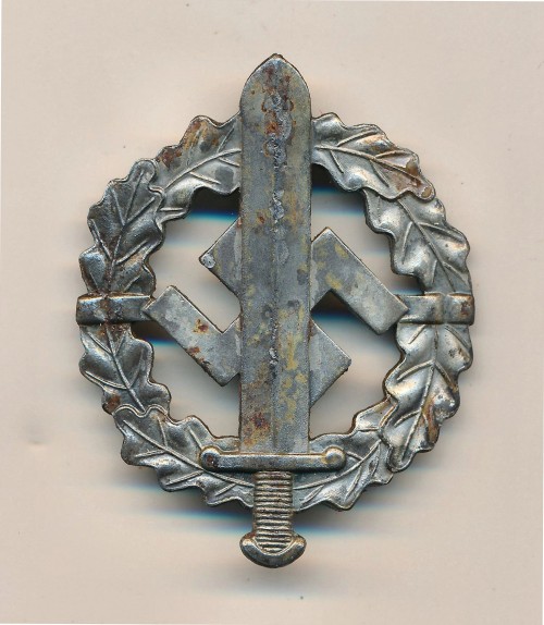 SA Sports Badge in Silver by W. Redo