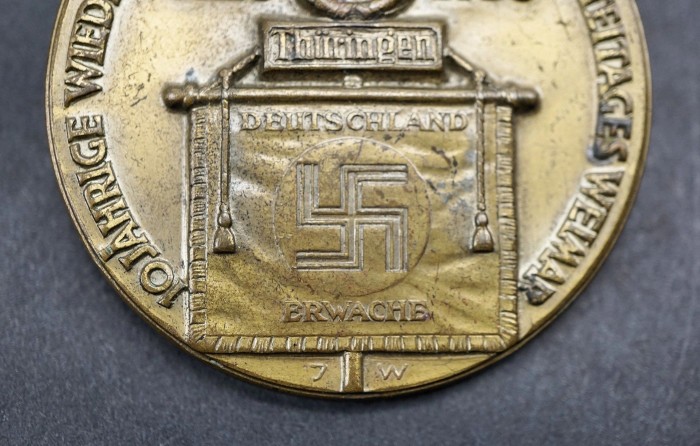 SOLD - 10 Jährige Wiederkehr des Reichsparteitages Weimar 1926-1936 Tinnie - Image 8