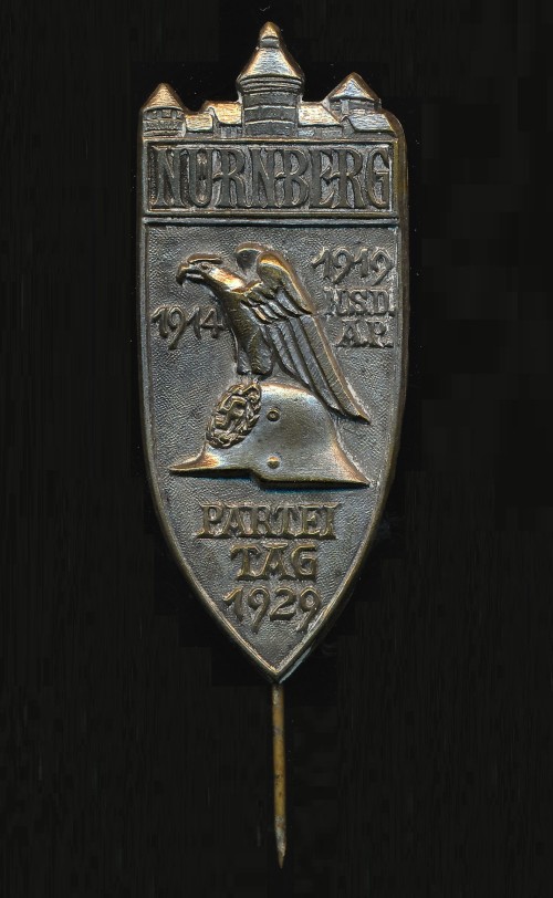 SOLD - 1929 Nürnberg Reichsparteitag stickpin badge