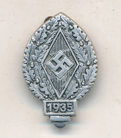 SOLD - 1935 Hitler Youth Donation Tinnie