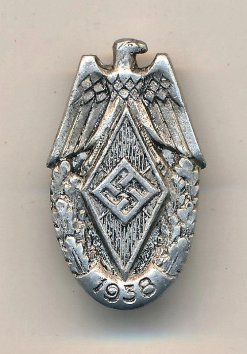 SOLD - 1938 Hitler Youth Donation Tinnie