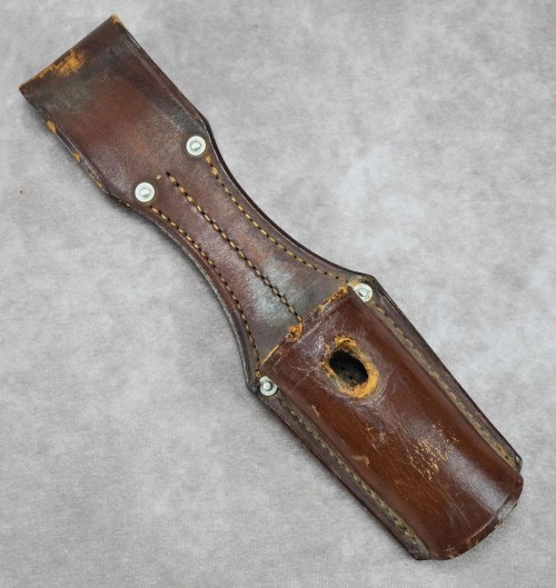 SOLD - 1939 Dated Luftwaffe Brown Leather Bayonet Frog