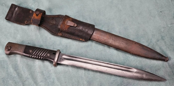 SOLD - 1939 Dated Matching Number K98 Combat Bayonet