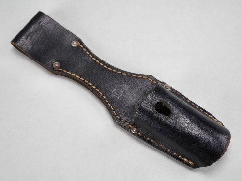 SOLD -1942 Dated Black Leather Bayonet Frog