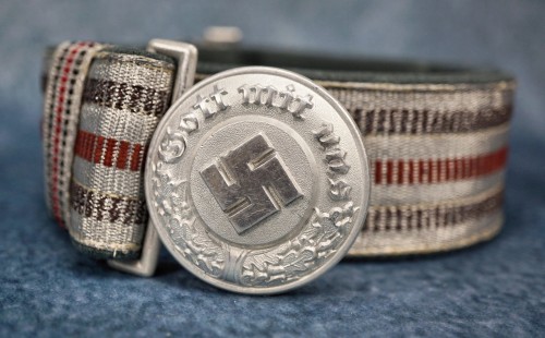 SOLD - 1st Pattern Polizei Officer Brocade Belt & Buckle