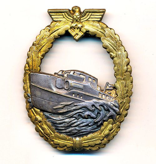 SOLD - 1st Pattern Tombak E-Boat Badge by Schwerin