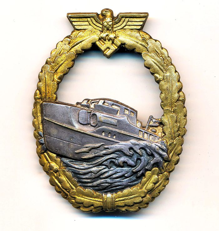 SOLD - 1st Pattern Tombak E-Boat Badge by Schwerin