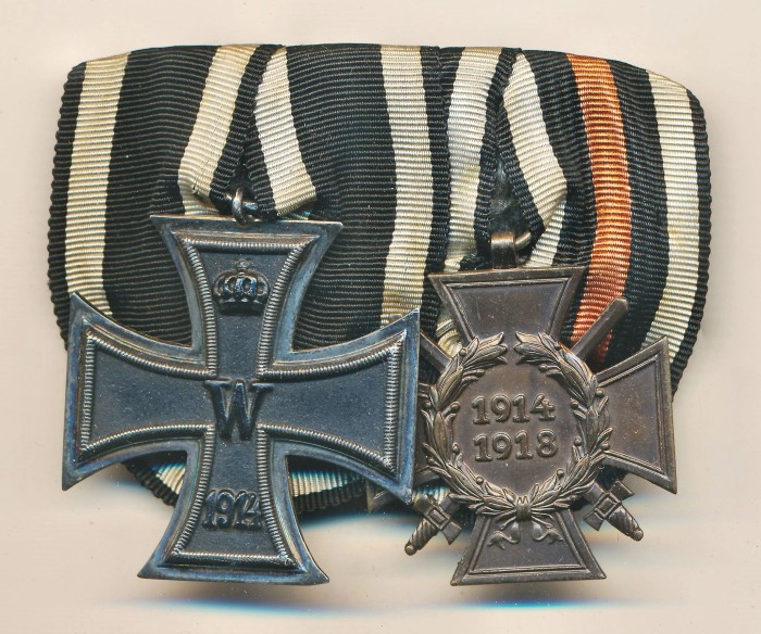 SOLD - 2 Place Imperial Medal Bar