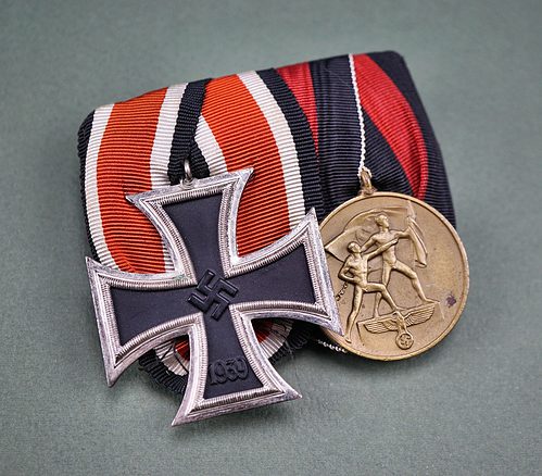 SOLD - 2 place Wehrmacht Parade Medal Bar