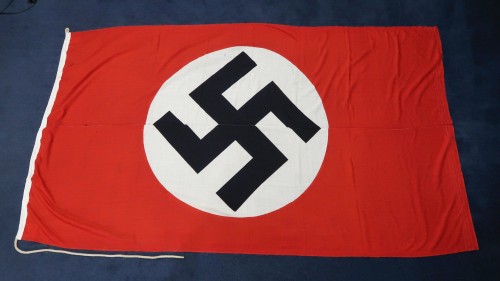 SOLD - 200x335 Kriegsmarine Marked NSDAP Flag