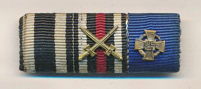 SOLD - 3 Place Faithful Service Ribbon Bar