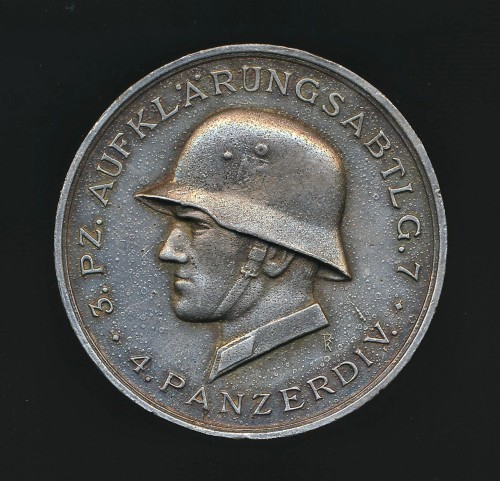 SOLD - 3. Pz. Aufklärungs Abtlg. 7 Propoisk Table Medal