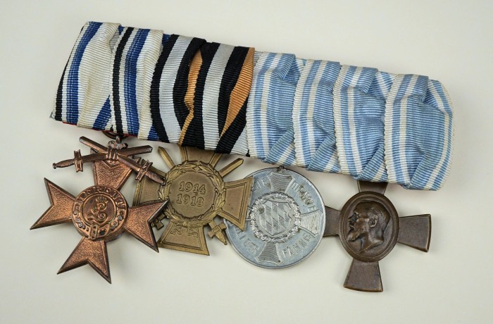 SOLD - 4 Place Imperial Medal Bar