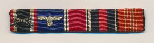 SOLD - 5 Place Heer Service Ribbon Bar