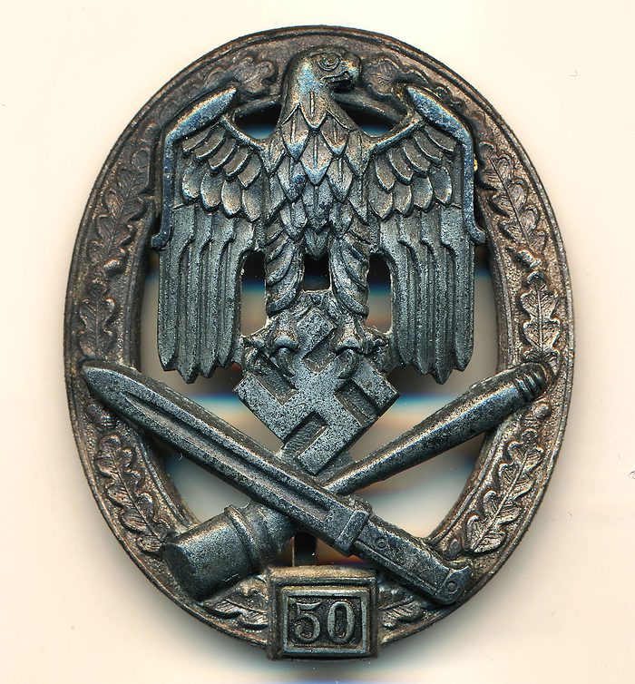 SOLD - 50 General Assault Badge by Rudolf Karneth