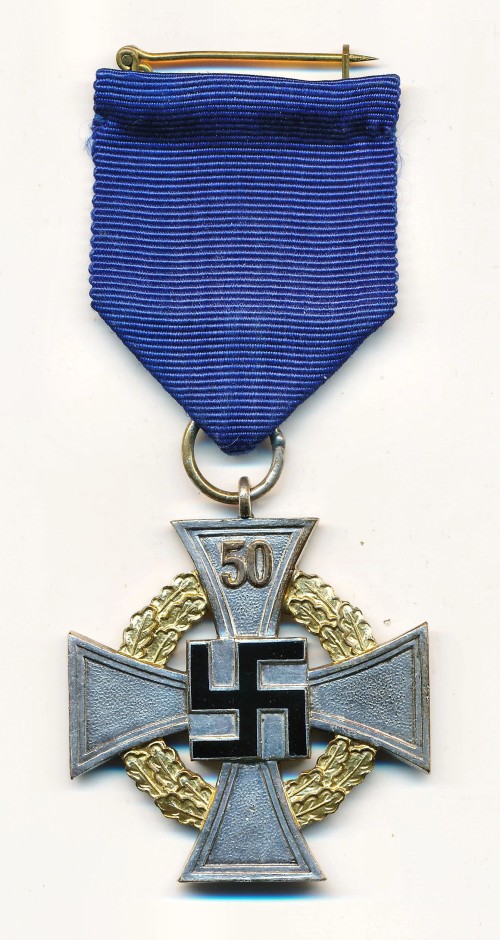 SOLD - 50 Year Faithful Service Medal