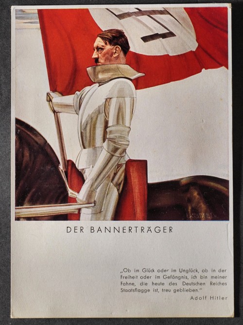 SOLD - Adolf Hitler Der Bannerträger Postcard