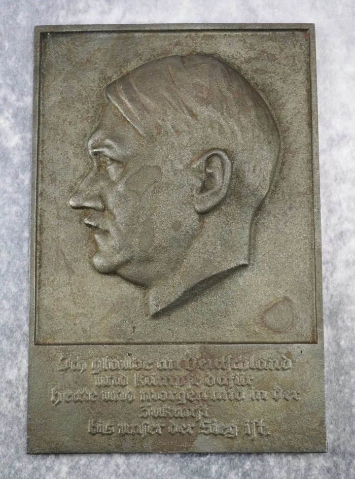 SOLD - Adolf Hitler Wall Plaque