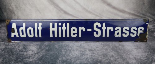 SOLD - Adolf Hitler street sign